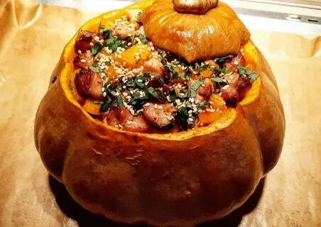 Тыква с мясом рецепты приготовления в духовке