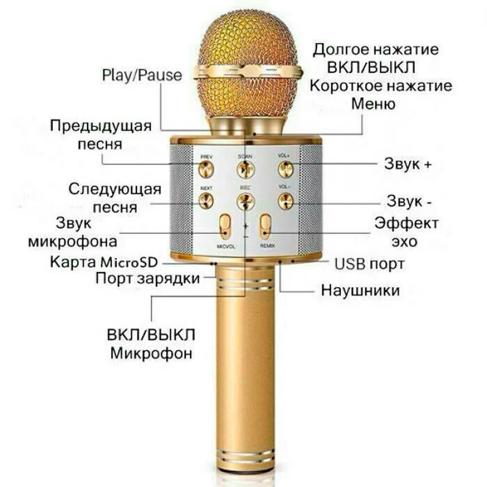 Переключи голосовое. Микрофон WS-858. Караоке микрофон-колонка Wster WS-858. WS-858 беспроводной караоке микрофон инструкция. Беспроводной микрофон WS-858 инструкция.