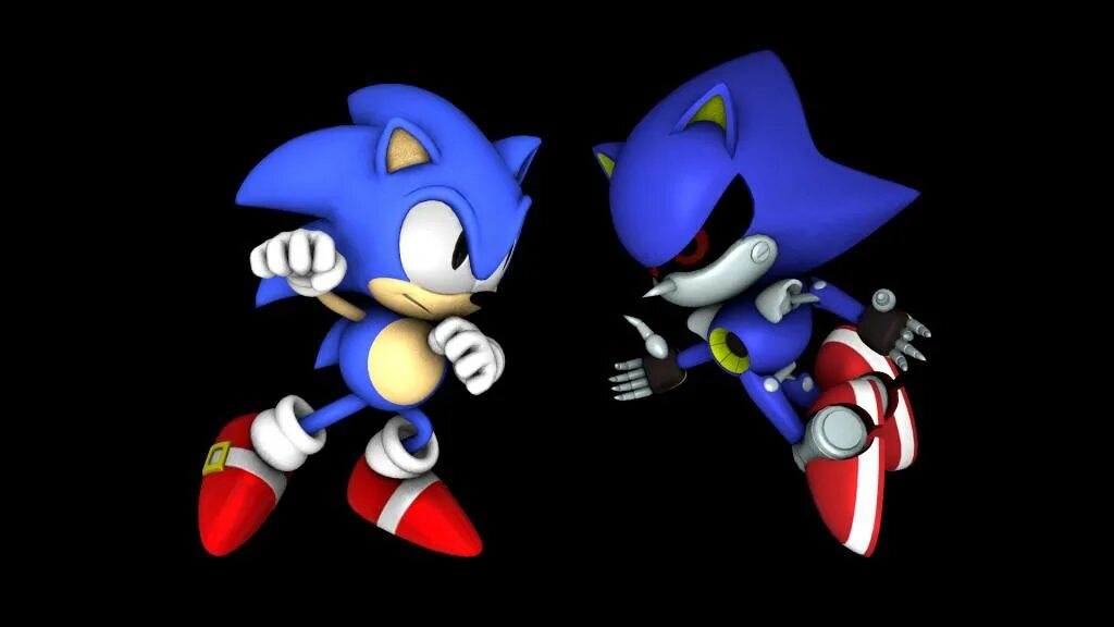 Sonic против соника. Метал Соник. Соник и метал Соник. Метал Соник из Соник Мания. Metal Sonic vs Tails.