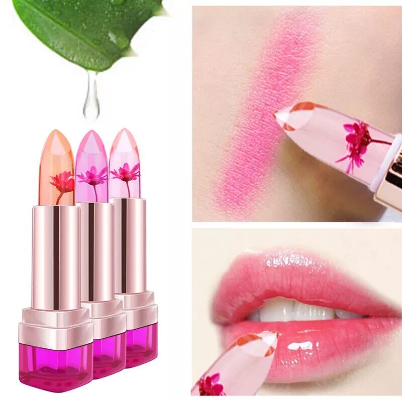 Помада Jelly Flower Lipstick. Heng Feng помада. Прозрачная помада с цветочком. Прозрачная розовая помада. Чем увлажняет губы тренд шаблон