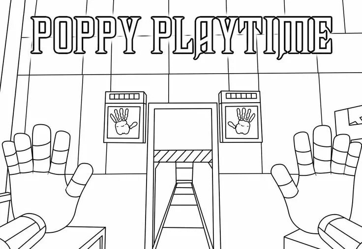 Раскраски попи плей тайм распечатать раскраски Poppy Playtime coloring pages Poppy coloring page, Coloring pages, Coloring book