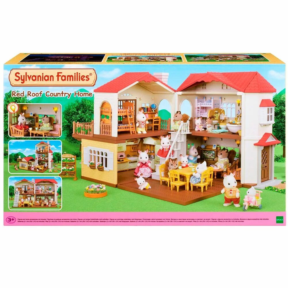 Игровой набор Sylvanian Families дом Марии 2778/5242. Sylvanian Families большой дом со светом, 5302. Sylvanian Families большой дом 5302. Сильвания Фэмили домик 5302. Купить игрушку фэмили