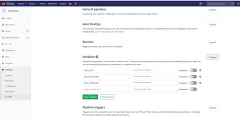 Gitlab predefined variables