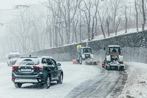 Снег во время снегопада