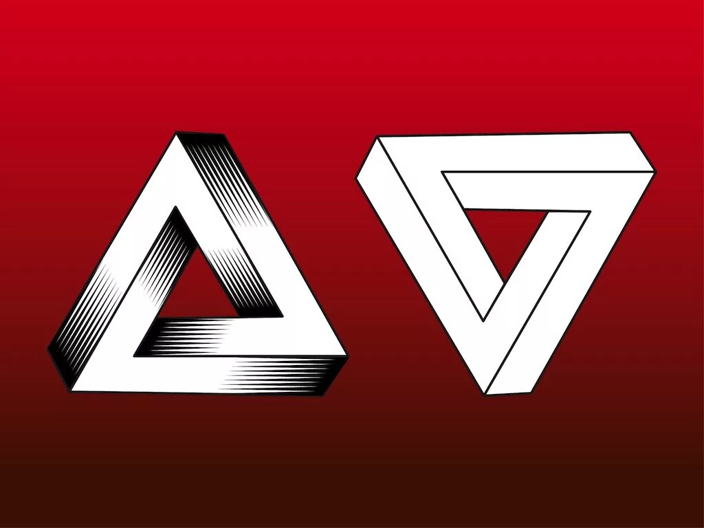 Penrose Tribar. Логотип треугольник. Геометрические логотипы. Треугольная эмблема.