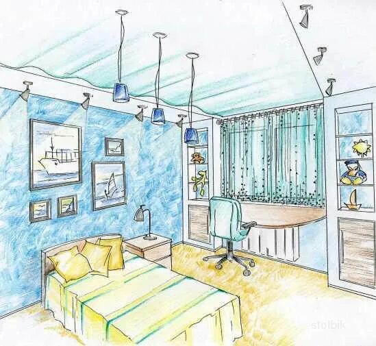 Комната мечты 7 класс. Эскиз интерьера детской комнаты. Моя комната рисунок. Рисунок на тему интерьер комнаты. Нарисовать комнату.