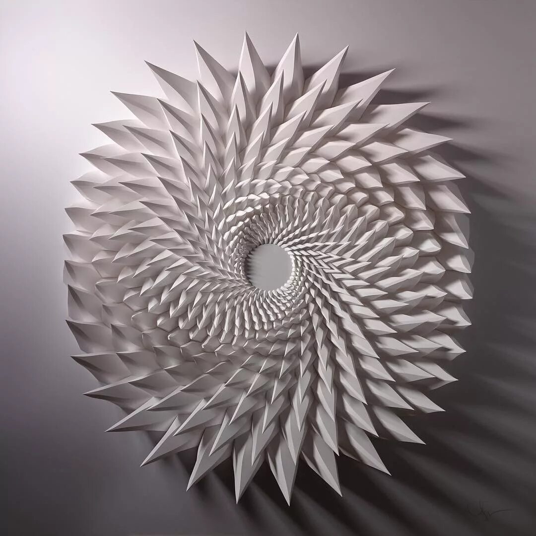 Matt paper. Мэтт шлиэн (matt shlian). геометрические скульптуры из бумаги matthew shlian. модули matthew shlian. арт объект из бумаги.