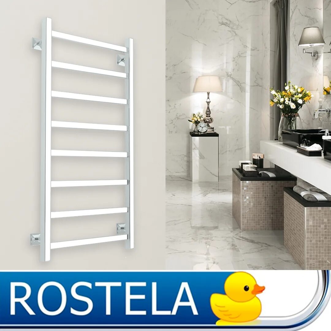 1/2рез. )500х800/7. ростела. комбинированный полотенцесушитель ростела болеро 1" 500x1000. полотенцесушитель диез 500х600 rostela.