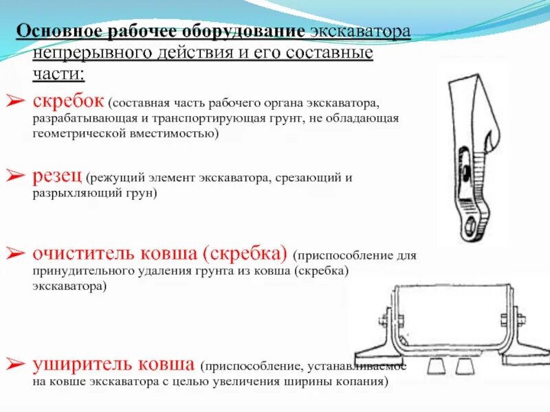 Значение рабочего органа