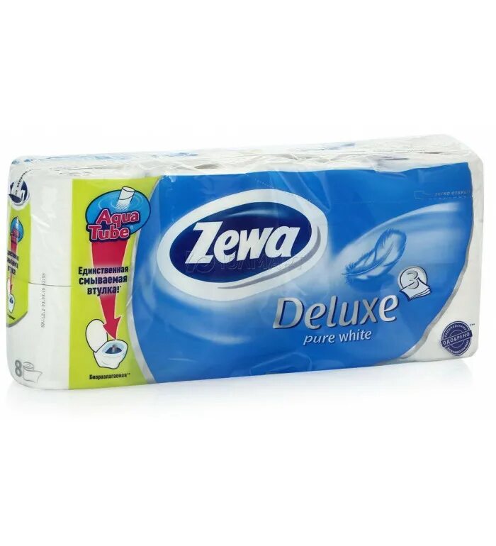 Zewa 8 рулонов. Zewa Deluxe 3 слойная 8 рулонов белая. Zewa / туалетная бумага Deluxe белая. Туалетная бумага 3сл. "Zewa" Делюкс (8рул.)белая. Туалетная бумага зева Делюкс белая 3сл 8рул.