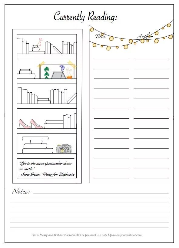 Read the plan and notes that beth