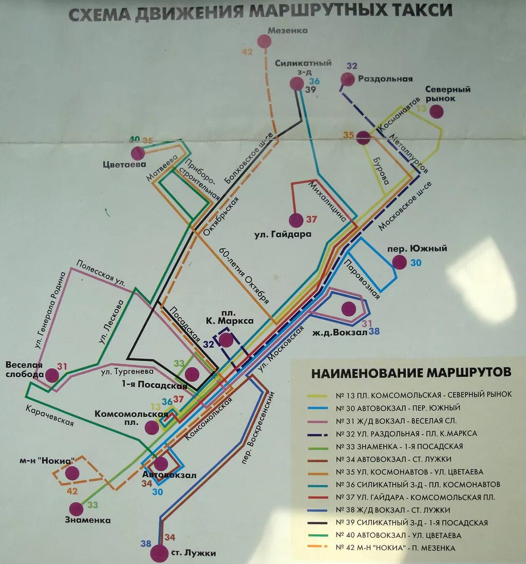 Номера автобусов орел