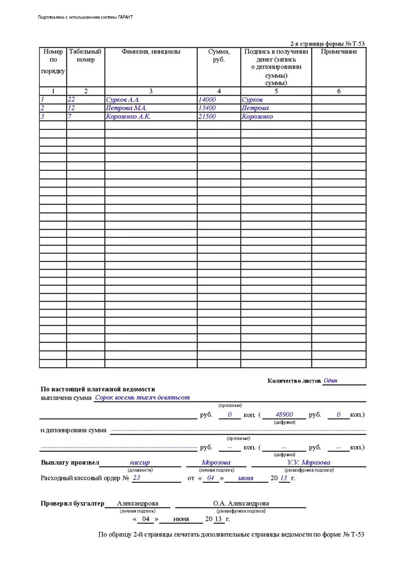 Пр т 53. Т-53 платежная ведомость. Образец платежной ведомости на выдачу денежных средств. Кассовая ведомость на выдачу заработной платы. Ведомость выдачи заработной платы т-53.