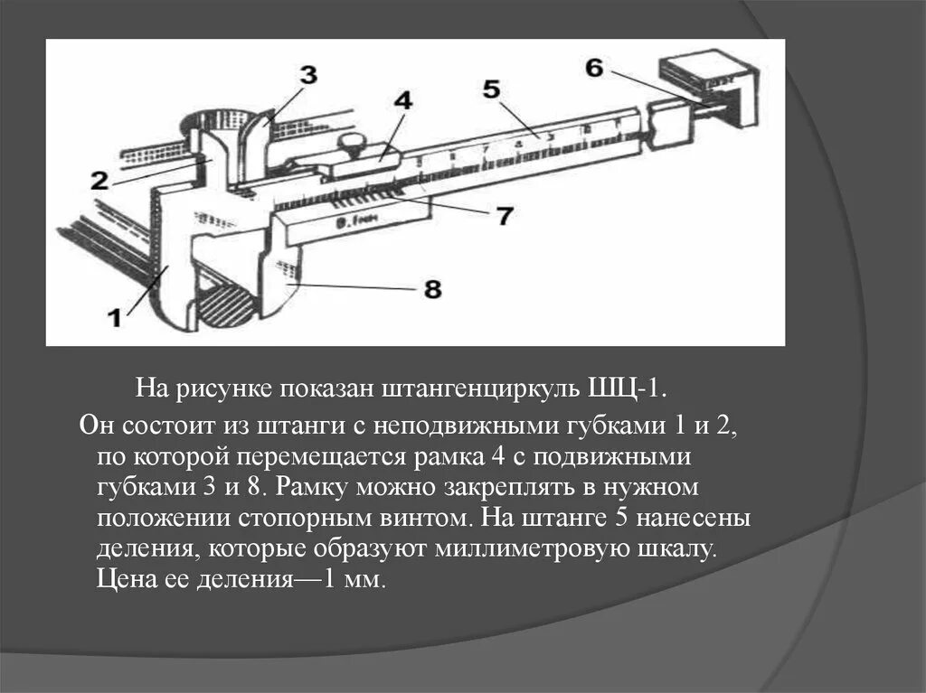 Штангенциркуль детали. Элементы штангенциркуля шц-1. Строение штангенциркуля шц 1. Составные части штангенциркуля шц-1. Штангенциркуль детали.