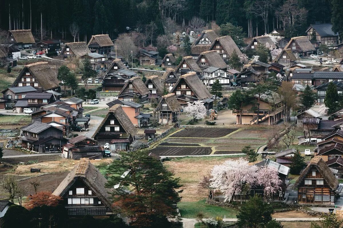 Японская деревня видео