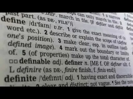 Defined word