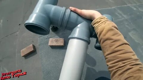 Вытяжка в гараж из канализационных труб