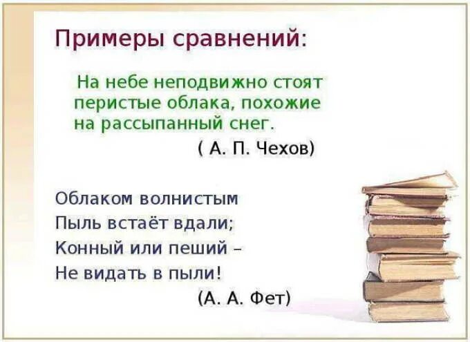 Примеры сравнения в русском языке 6 класс Примеры приемов сравнения