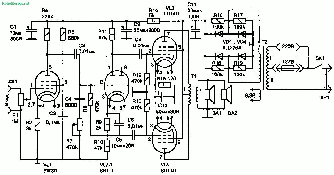 Ламповый унч. Схема принципиальная лампового усилителя низкой частоты. Ламповый усилитель 6п14п Василича. Ламповый усилитель на лампах 6ж1п схемы. Ламповый ультралинейный усилитель схема.