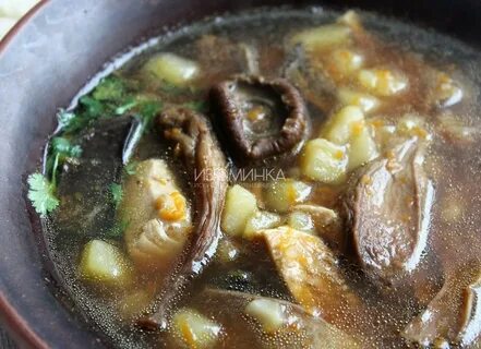 Суп с грибами и мясом