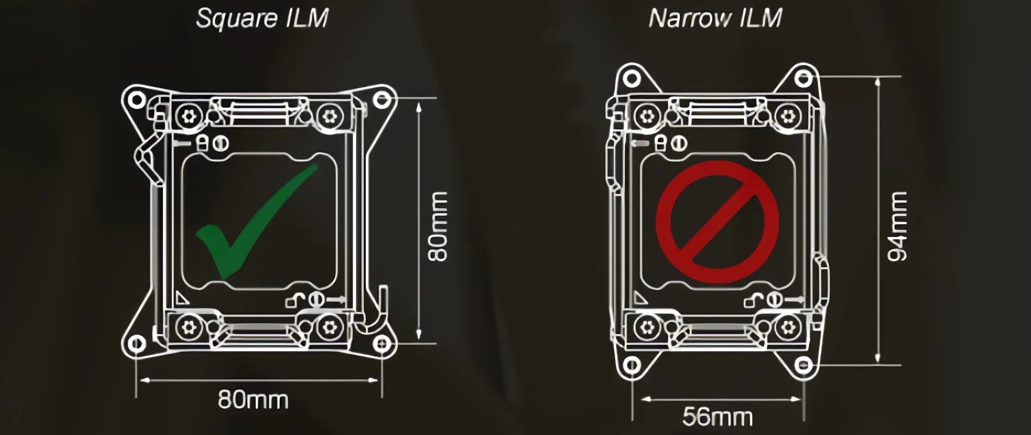 Размеры крепления кулеров. LGA 2011 v3 Square ilm. LGA 2011 v3 Square и narrow. Socket lga2011-3 Square ilm. Socket lga2011 Square ilm.