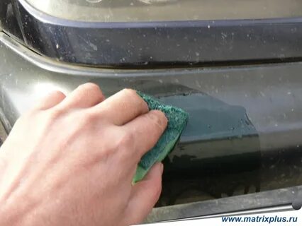 Пластик глубокая царапина