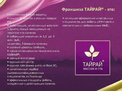 Бизнес план массажного