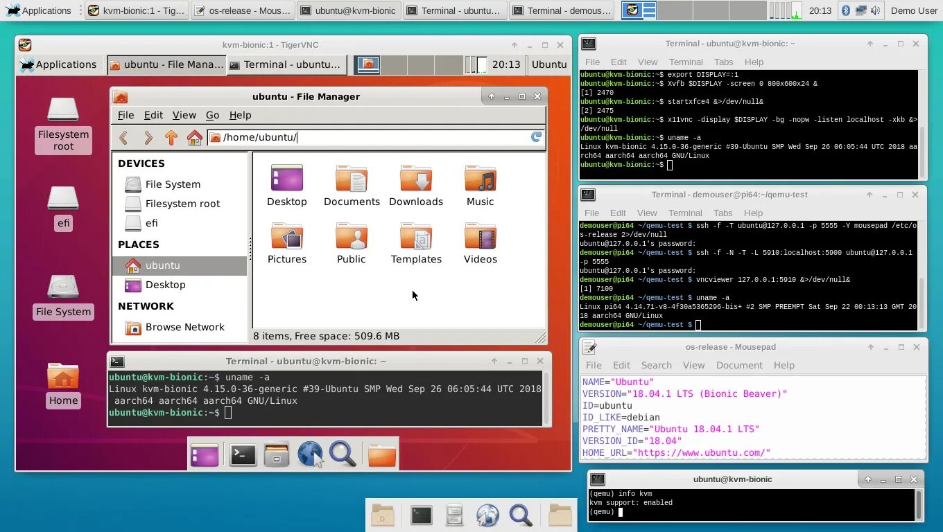 Qemu ubuntu. Kvm линукс. создать файл в убунту. linux домашний каталог ubuntu. linux kvm картинка.