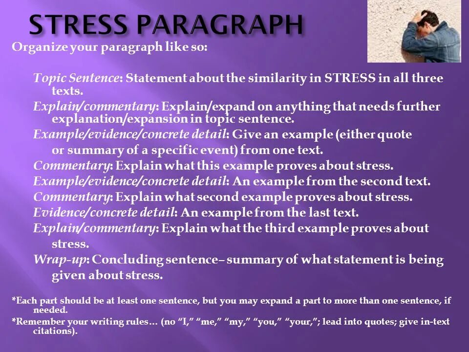 Stress text. Stressed перевод. Writing about about stress. Formal conclusion. Essay about stress.