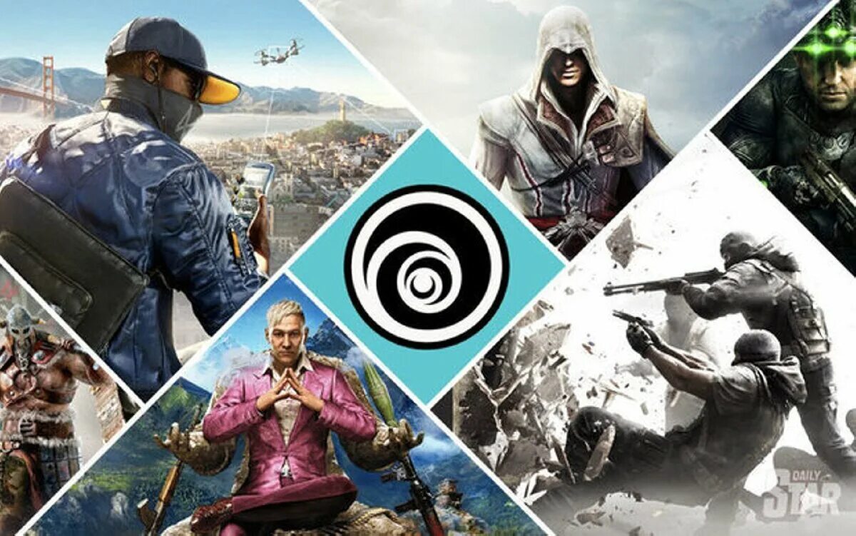 100 любые игры. Ubisoft игры. Игры от юбисофт. Ubisoft картинки. Игровой коллаж.