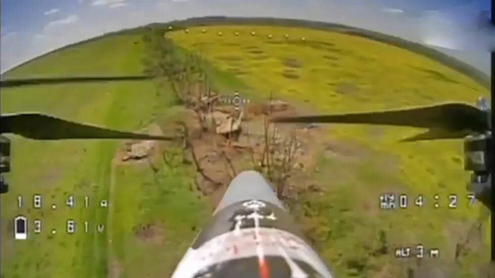 Удары fpv дронов видео