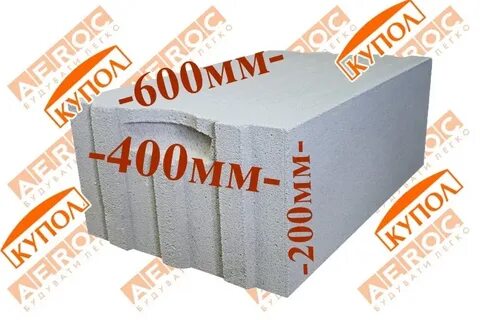Блок 400х200х200 сколько в кубе