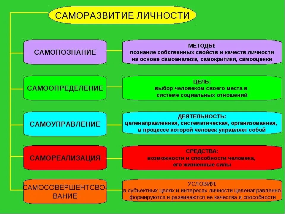 Саморазвитие личности. Саморазвитие и самореализация личности. Виды саморазвития. Личностное самосовершенствование. Описание собственной жизни называется