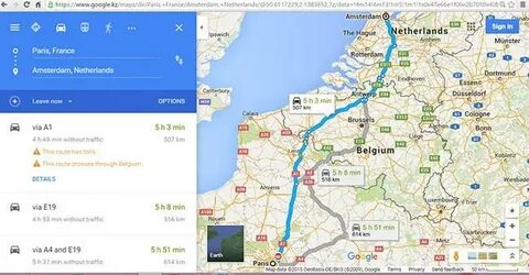 Как из парижа добраться до амстердама? 