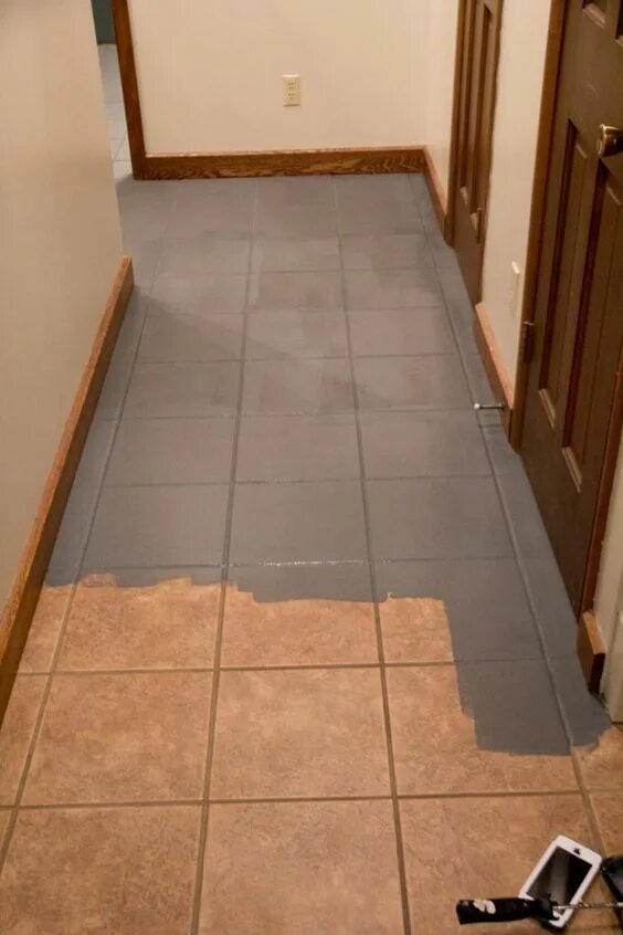 Simple Dwellings: DIY: Painting A Ceramic Tile Backsplash. Painting Tile - very 