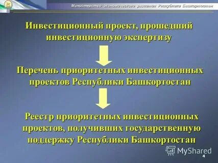 Приоритетные инвестиционные проекты республики башкортостан