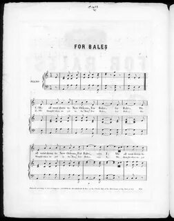 For bales - American Civil War sheet music - LOC's Public Domain Archi...