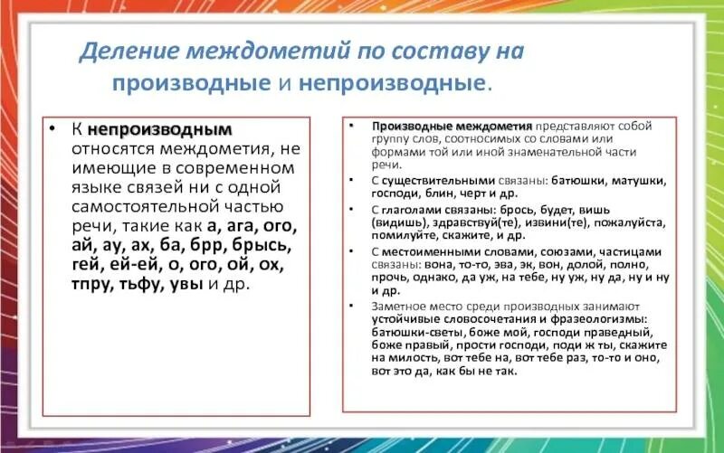 Междометия на английском. Производные междометия. Производные и непроизводные междометия. Непроизводные междометия примеры.