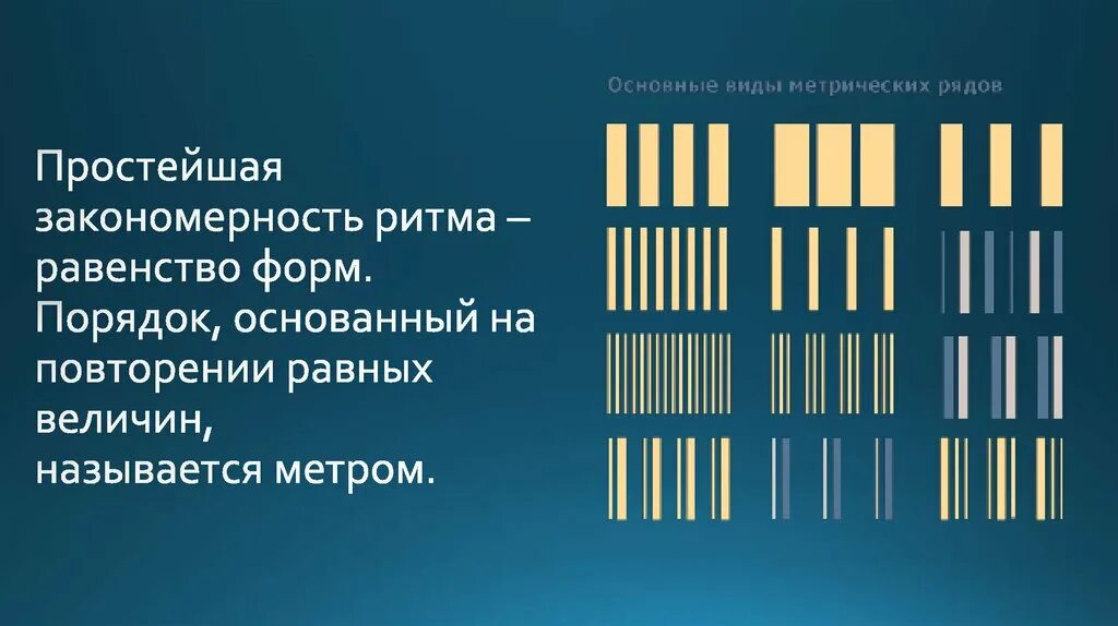 Закономерное чередование элементов движения строго определенных