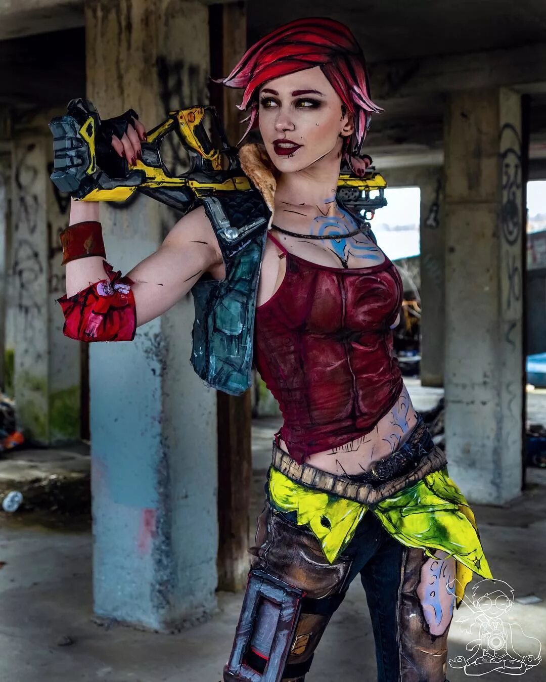 Friren cosplay. Borderlands 1 Лилит. Стиль бордерлендс. Девушки из бордерлендс.