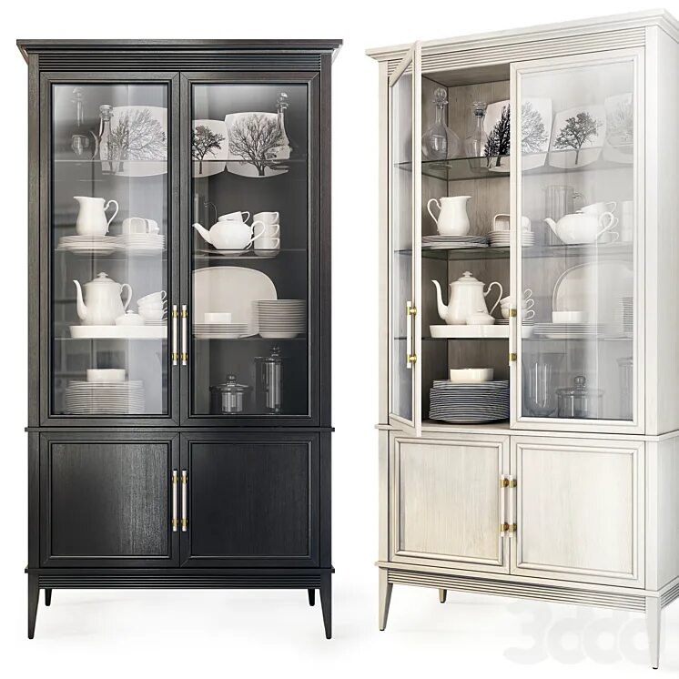 Недорогие витрины посуды. Витрина Taylor. Шкаф с витриной Cabinet with Showcase. Витрина для посуды.