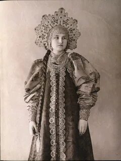 Русский костюм 19 века женский
