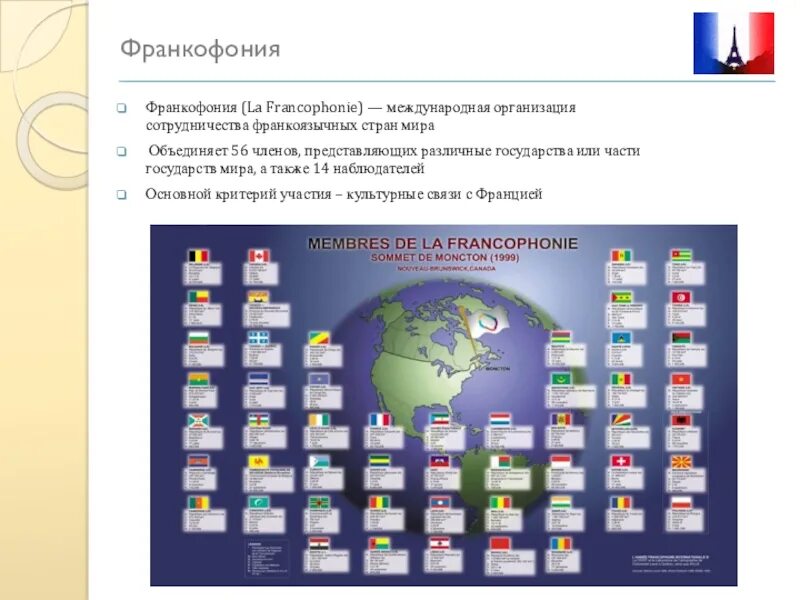 В каких странах французский язык является официальным