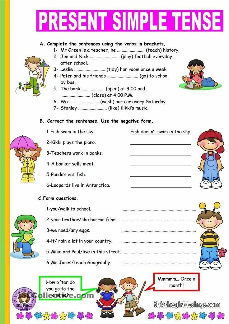 Present simple в английском языке Worksheets. Present simple 3 класс упражнения Worksheets. Английский present simple Worksheet. Упражнения present simple English. Interactive exercises