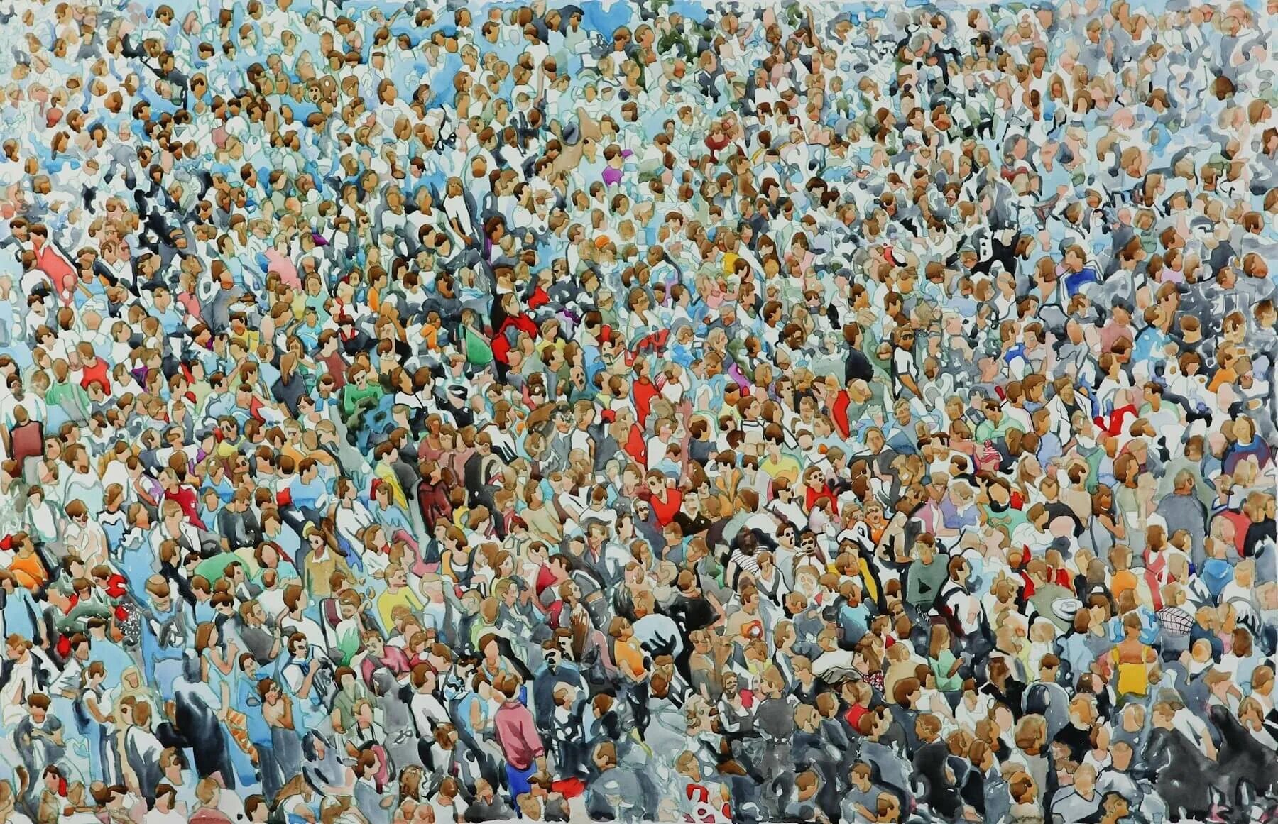 Сонник много людей. Толпа живопись. Толпа людей живопись. Картина много людей. Массовое скопление людей.
