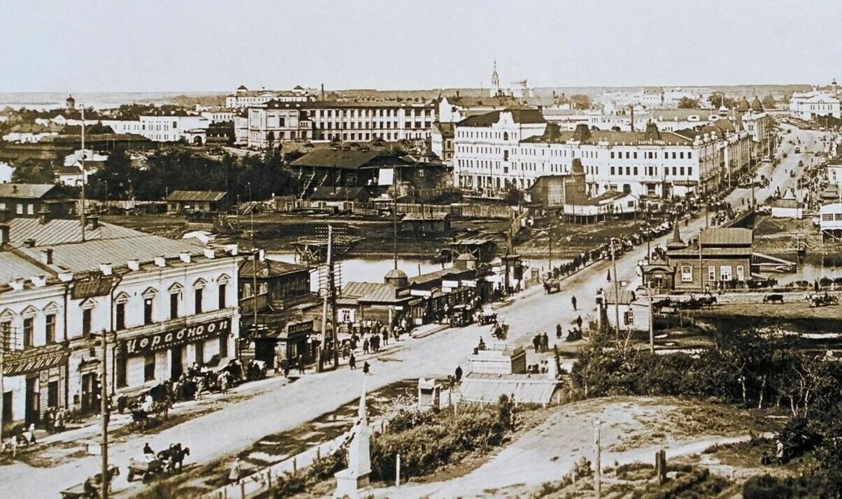 Панорама с колокольни - Фотографии прошлого