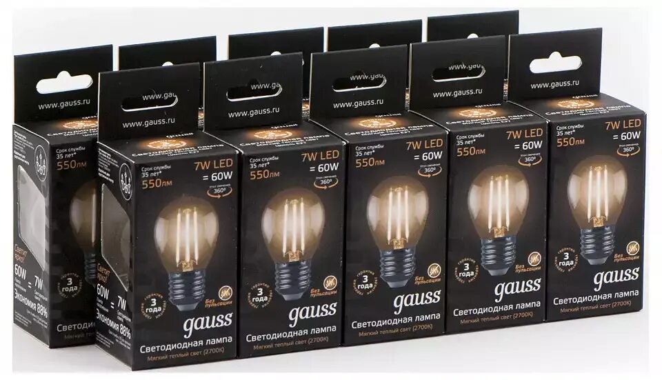 Упаковка ламп led Gauss e27. Лампа, 2 шт. Gauss 105802207. Лампа, 2 шт. Gauss 105801207. Лампа светодиодная Gauss led 7вт e14 220в 4100к шар 105801207.