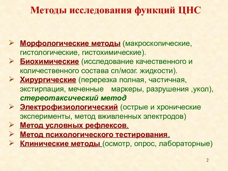 Анализы цнс. Методы изучения функций центральной нервной системы. Современные методы исследования функций ЦНС. Методы изучения функций ЦНС физиология. 1. Методы изучения функций центральной нервной системы.