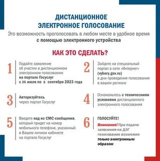Подать заявление на дистанционное электронное голосование