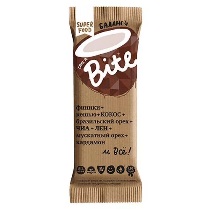 Take i bite. Батончик bite баланс 45 г. bite батончики кокос бразильский орех 45 г. орехово-фруктовый батончик bite. фруктовый батончик bite баланс без сахара кокос и бразильский орех, 45 г.